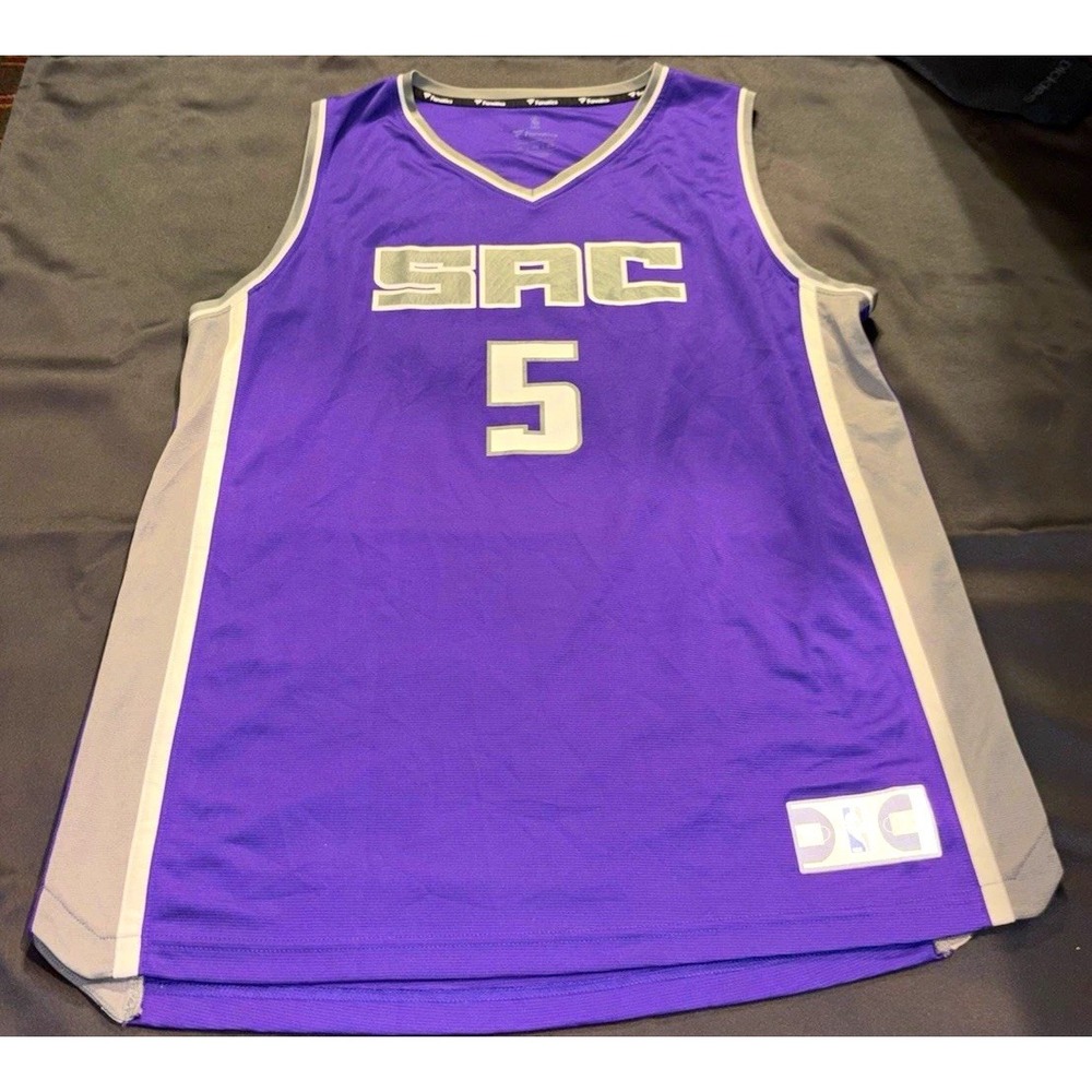 Fanatics Sacramento Kings De'Aaron Fox #5 NBA Purple Men's Jersey XL